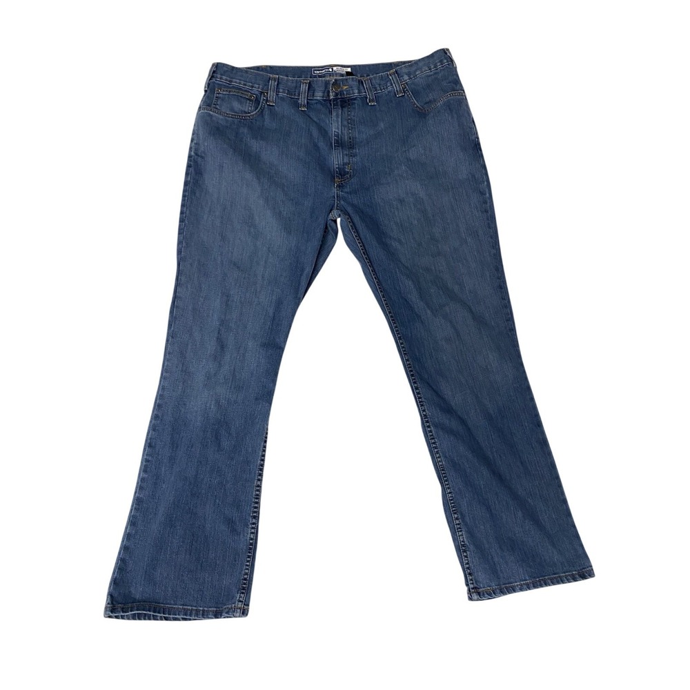 Carhartt Relaxed Fit Jeans Mens 44x32 Blue Denim BD2804-M Stretch Workwear 2022